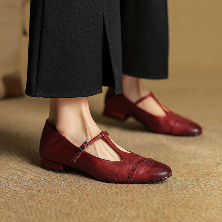 Elvara – Genuine Leather Flats