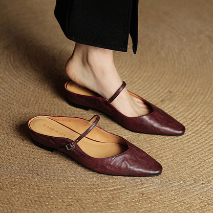 LYRIA Genuine Leather Mules