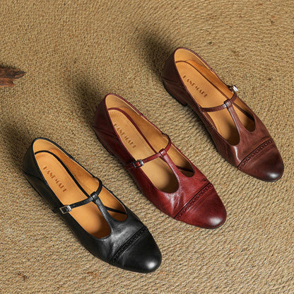 Elvara – Genuine Leather Flats