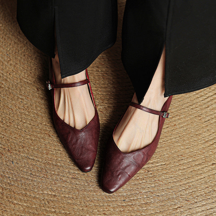 LYRIA Genuine Leather Mules