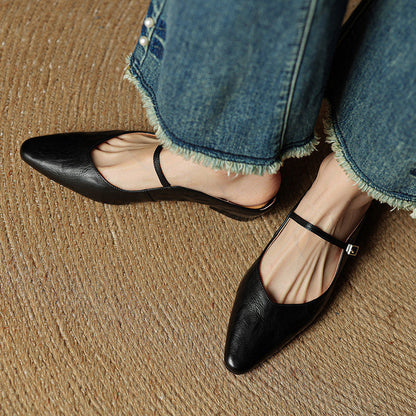 LYRIA Genuine Leather Mules