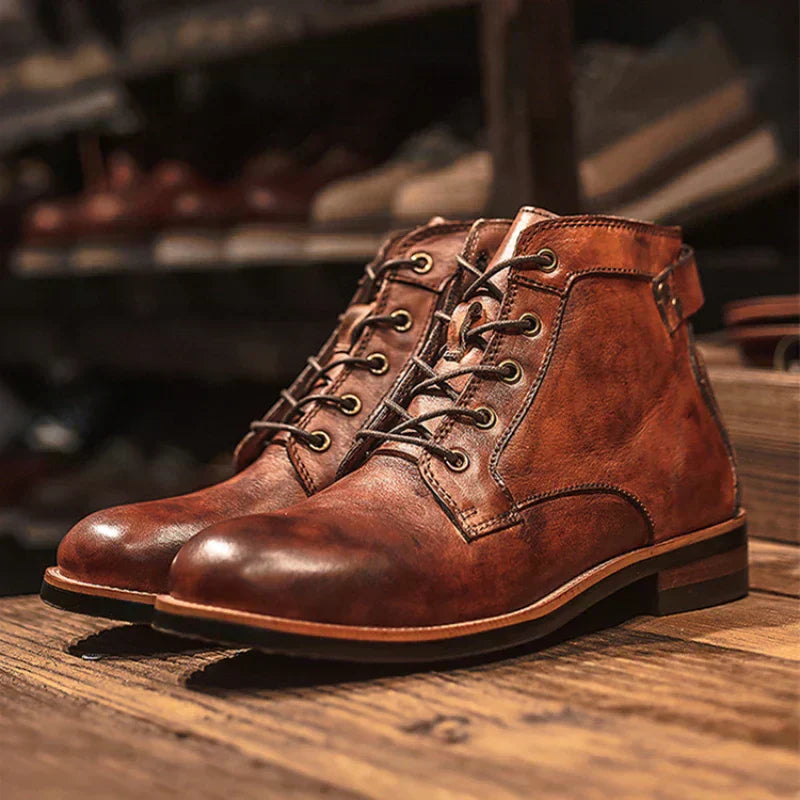 Fanum | Men's Retro Round Toe Boots