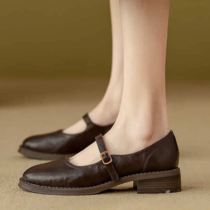 Classic Comfort Mary Janes Made From Leather