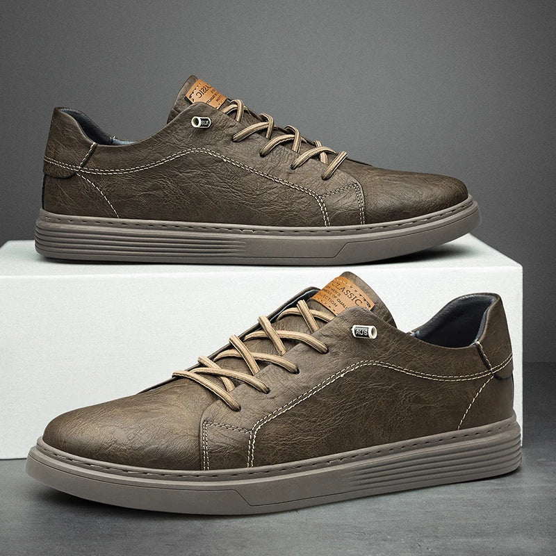 Ryden – Leather Oxford Trainers