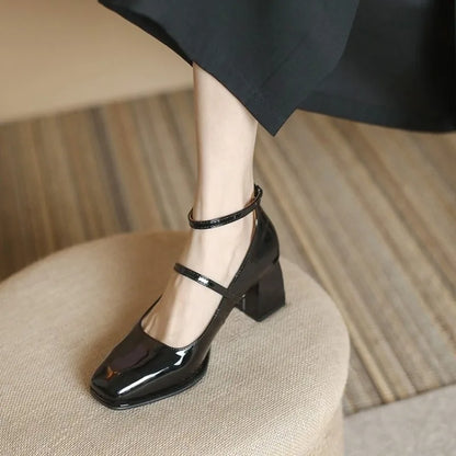 Elegant Ankle Strap Mary Janes