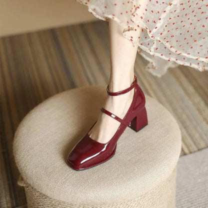 Elegant Ankle Strap Mary Janes
