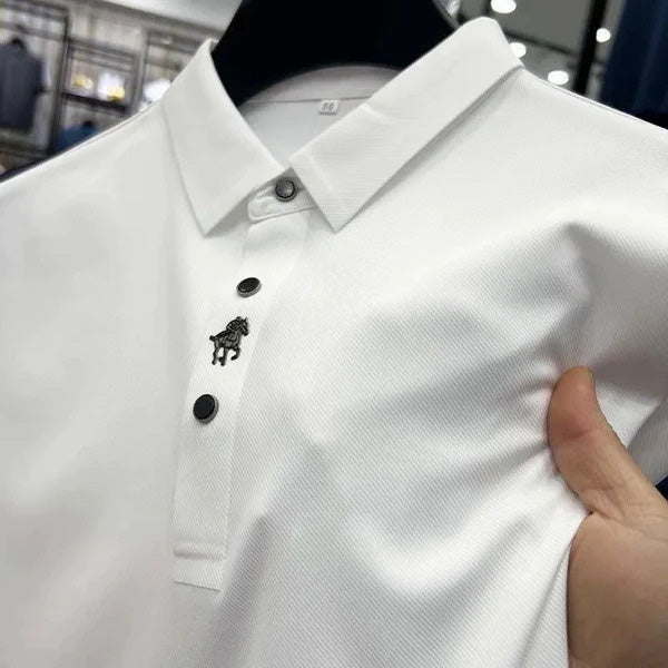 VALEN Wrinkle-Free Muscle Fit Polo