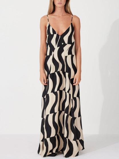 Easygoing Maxi Dress with Scooped Back Design