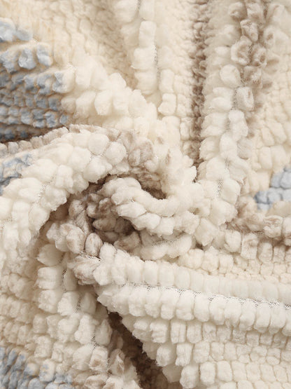 BRAMEN Plaid Fleece Lapel Jacket