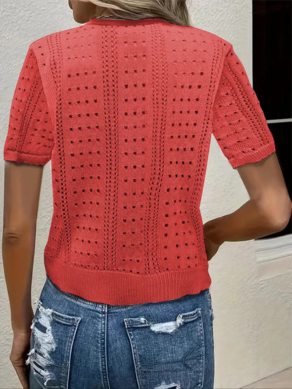 Elena Open Knit Cardigan