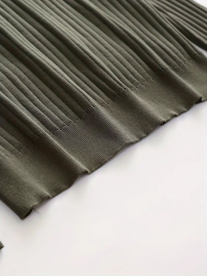 RENVO Muscle Fit Knit Sweater