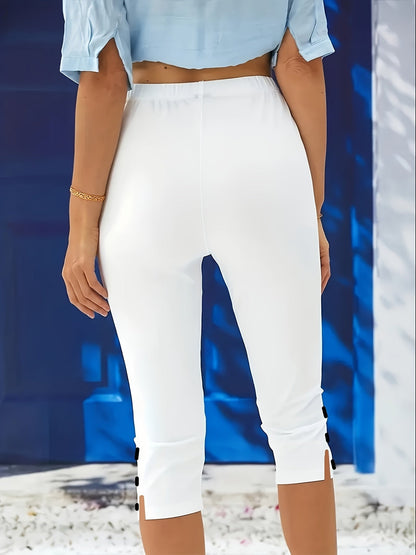 Clara Smooth Stretch Capri Pants