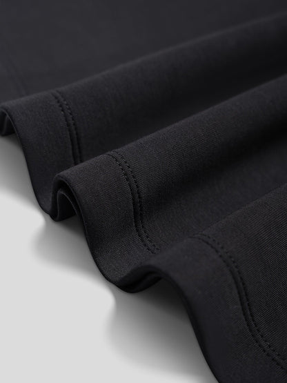 Modal Blend Elbow Patch Long Sleeve Tee:Slim Fit