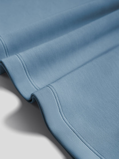 Modal Blend Elbow Patch Long Sleeve Tee:Slim Fit