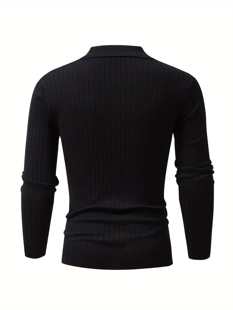 RENVO Muscle Fit Knit Sweater