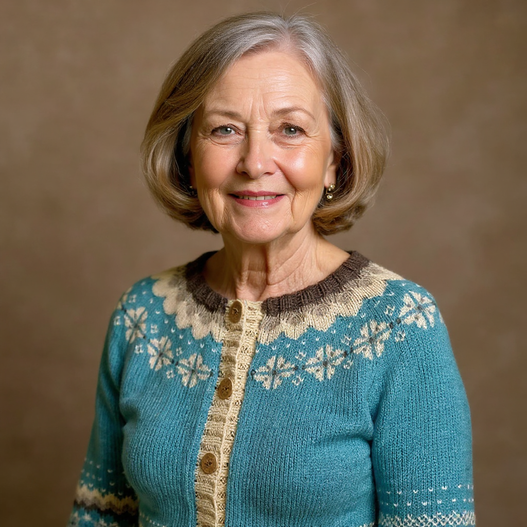 NORREN Vintage Icelandic Wool Cardigan